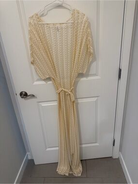 Beach Bunny Camden Maxi Kaftan - Cream/Natural (NWOT)